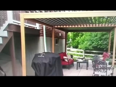 Ein ganzjähriges Backyard-Escape: Eine intelligente Pergola mit Aluminium-Lauver für Familienverbindungen